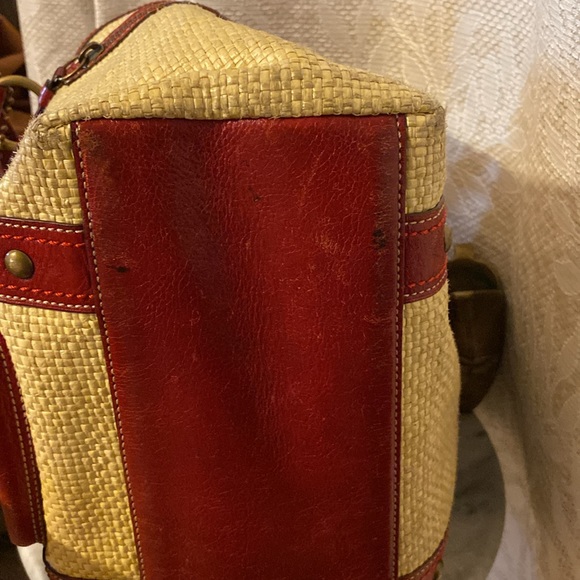 Coach Legacy Straw Bag and Wristlet - Picture 9 of 10